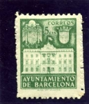 Stamps Spain -  Barcelona. Fachada del Ayuntamiento
