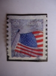 Stamps United States -  Bandera-USA-forever