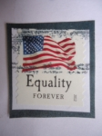 Sellos de America - Estados Unidos -  Bandera-USA-Equality-forever