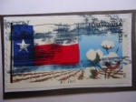 Sellos de America - Estados Unidos -  Bandera-Texas-Algodón-forever