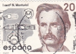 Stamps Spain -  I Centenario Narciso Monturiol  (12)