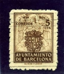 Sellos de Europa - Espa�a -  Barcelona. Escudo nacional y de la Ciudad