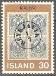 Stamps : Europe : Iceland :  CENTENARIO  DE  SELLOS  AURAR