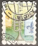 Stamps : America : Brazil :  INSTRUMENTOS  MUSICALES.  TROMPETA.