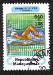 Stamps Madagascar -  Natación 