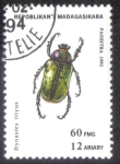 Stamps : Africa : Madagascar :  Dynastes tityus