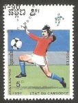 Sellos de Asia - Camboya -  Mundial de fútbol Italia 90