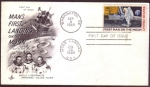 Stamps : America : United_States :  FDC Primer hombre en la Luna