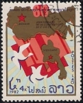 Stamps : Asia : Laos :  Aniversario de la constitución de la URSS