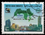 Sellos del Mundo : Asia : Emiratos_�rabes_Unidos : skyneline DUBAI 