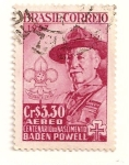 Sellos del Mundo : America : Brazil : Centenario del nacimiento de Baden Powell fundador de los Boy Scouts