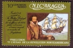 Stamps Nicaragua -  Preludios y causas de la revolución norteamericana 