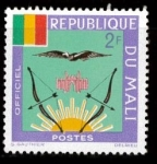 Stamps Mali -  escudo y bandera