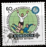 Sellos de Asia - Mongolia -  CAMPEONATO MUNDIAL FUTBOL - INGLATERRA 1966