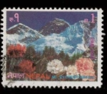 Stamps Nepal -  MONTE EVEREST