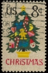 Stamps United States -  NAVIDAD- ARBOL BORDADO