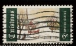 Stamps United States -  navidad - escena navideña