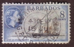 Sellos de America - Barbados -  Inter Colonial Schooner