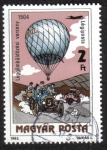 Stamps Hungary -  Globos y Carrera de autos 1904