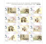 Stamps : Europe : Spain :  CABALLOS CARTUJANOS 2000 - EXPOSICION MUNDIAL DE FILATELIA