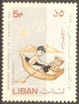 Stamps Lebanon -  NIÑO  EN  BOTE  DE  REMOS