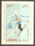Stamps Lebanon -  NIÑA  ESQUIANDO  EN  LA  NIEVE