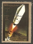 Stamps United Arab Emirates -  Ajman - Historia del espacio