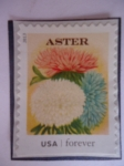 Stamps United States -  FLORES- Aster.