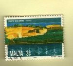 Stamps Malta -  Scott 785. C/ Michael Bastion.