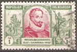 Stamps Ecuador -  400  ANIV.  DEL  NACIMIENTO  DE  MIGUEL  DE  CERVANTES  Y  SAAVEDRA