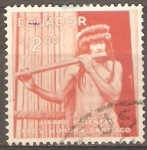 Stamps : America : Ecuador :  INDIO  JÌVARO  DE  LA  PROVINCIA  DE  MORONA-SANTIAGO