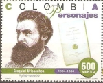 Sellos de America - Colombia -  EZEQUIEL  URICOECHEA.  LINGÜISTA-NATURALISTA.