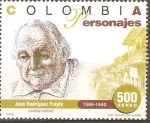Stamps Colombia -  JUAN  RODRÌGUEZ  FREYLE.  CRONISTA  COLONIAL.