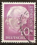 Sellos de Europa - Alemania -  Prof. Dr. Theodor Heuss 1884-1963(b), primer presidente alemán.