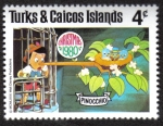 Sellos de America - Islas Turcas y Caicos -  Pinocho
