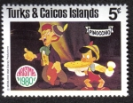 Stamps America - Turks and Caicos Islands -  Pinocho