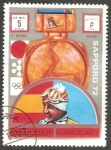 Sellos del Mundo : Asia : United_Arab_Emirates : Ajman - Olimpiadas de Sapporo 72, Paquito Fernández Ochoa