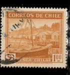 Stamps Chile -  imagen de pesca