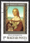 Stamps Hungary -  Raphaël Dama de los unicornios