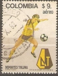Stamps Colombia -  FUTBOL.  DEPORTIVO  TOLIMA.