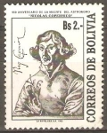 Stamps Bolivia -  450  AÑOS  DE  LA MUERTE  DEL  ASTRÒNOMO    NICOLAS  COPERNICO