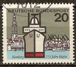 Stamps Germany -  775 Aniv del puerto de Hamburgo.