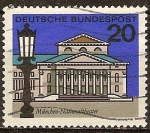 Sellos de Europa - Alemania -   Teatro Nacional de Munich.