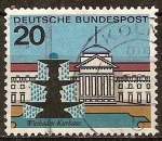 Stamps Germany -  Centro Social,Wiesbaden.