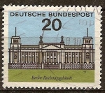 Stamps Germany -  Parlamento alemán en Berlin.