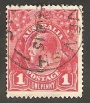 Stamps : Oceania : Australia :  20 - George V