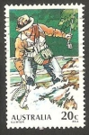 Stamps Australia -  684 - Pesca deportiva