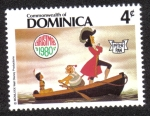 Stamps : America : Dominica :  Peter Pan
