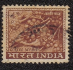 Stamps : Asia : India :  Coffee Berries, PI, 1968