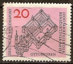 Stamps Germany -  1200a Aniv de la abadía benedictina, Ottobeuren.